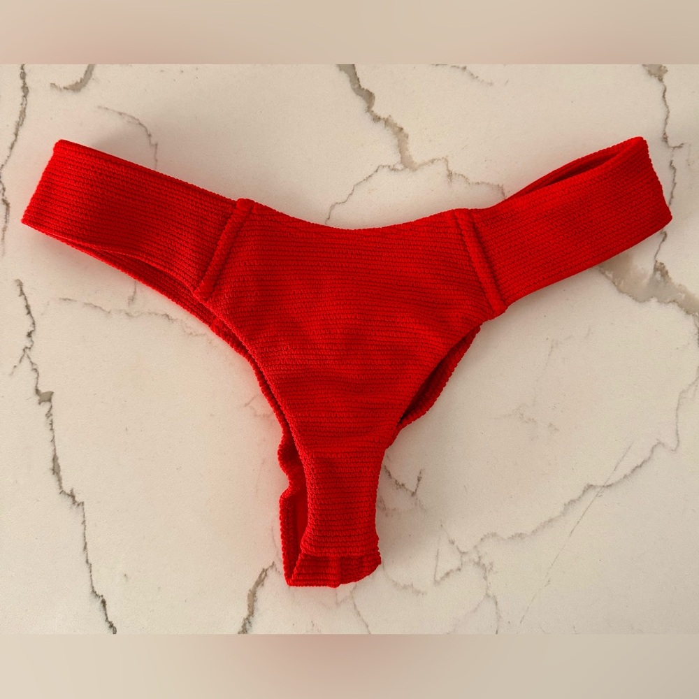 Montce Crimson Micro Scrunch Uno Bikini Bottom - Small